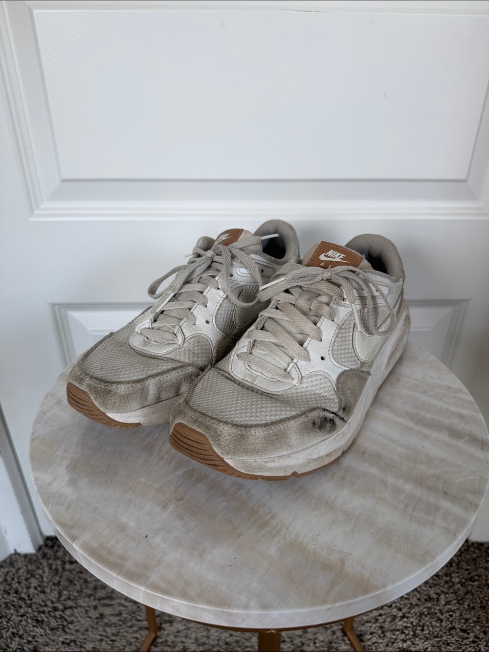 Nike Air Max Neutral Beige and Brown Casual Sneakers